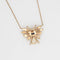 Collier Art déco - Collier insecte en or jaune 14 carats, opale, saphir, rubis et perles 58 Facettes G12652