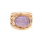 Bague 45 Bague vintage cocktail en or jaune 14 carats et améthyste sculptée 58 Facettes G13160