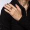 Bague 45 Bague vintage cocktail en or jaune 14 carats et améthyste sculptée 58 Facettes G13160