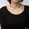 Collier Collier ras-de-cou - Gourmette vintage en or jaune 14 carats et diamants 58 Facettes G13174