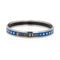 Bracelet Hermès - Bracelet jonc en émail motif ceinture bleu 58 Facettes