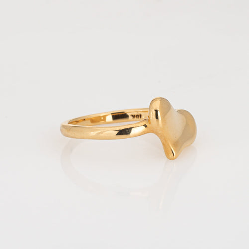 Bague 53 Angela Cummings - Bague cœur vintage en or jaune 18 carats 58 Facettes G13407