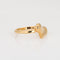 Bague 53 Angela Cummings - Bague cœur vintage en or jaune 18 carats 58 Facettes G13407