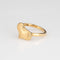 Bague 53 Angela Cummings - Bague cœur vintage en or jaune 18 carats 58 Facettes G13407