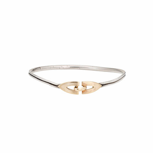 Bracelet Cartier - Bracelet jonc vintage en argent et or jaune 18 carats 58 Facettes G13441