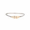 Bracelet Cartier - Bracelet jonc vintage en argent et or jaune 18 carats 58 Facettes G13441