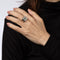 Bague 53.5 Cartier - Bague chevalière vintage en platine 950 gravée 58 Facettes G13443