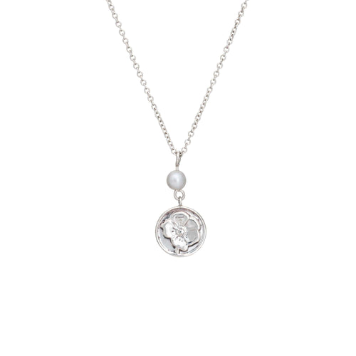 Collier Tiffany & Co - Collier fleur en argent 925 avec perle de culture 58 Facettes G13445