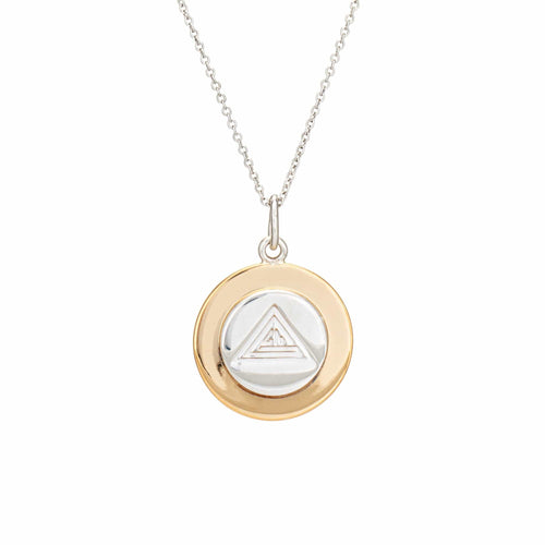 Collier Tiffany & Co - Collier corde en argent et or jaune 18k, initiales GM 58 Facettes G13537