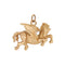Pendentif Pendentif charm Pégase vintage en or jaune 14k 58 Facettes G13640