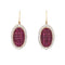 Boucles d'oreilles Boucles d’oreilles pendantes - Rubis et diamants en or jaune 18 carats 58 Facettes G13656