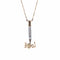 Collier Collier LOVE crayon - Pendentif en or jaune 14k, jade et diamants 58 Facettes G13666
