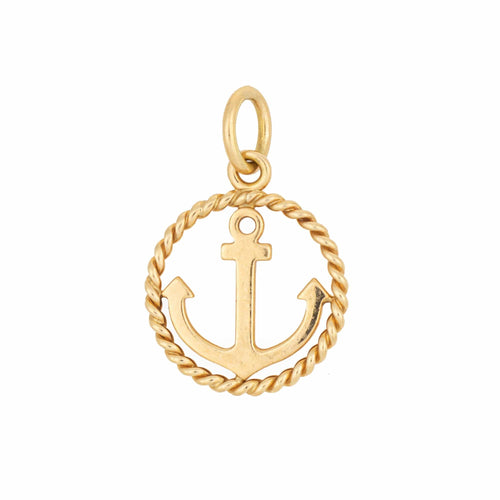 Pendentif Tiffany & Co - Pendentif ancre en or jaune 18 carats 58 Facettes G13682