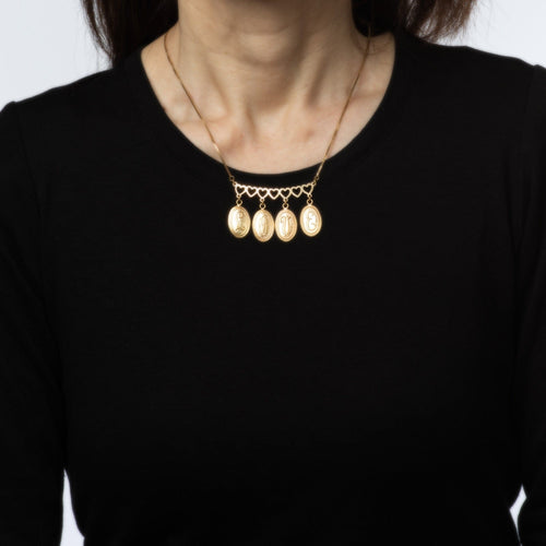 Collier Vintage Love - Collier frange en or jaune 18 carats 58 Facettes G13698