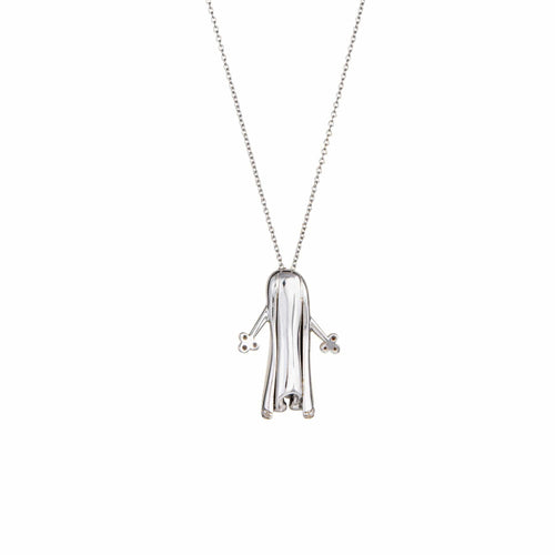 Collier Collier fantôme en or blanc 18k et diamants 58 Facettes G13708