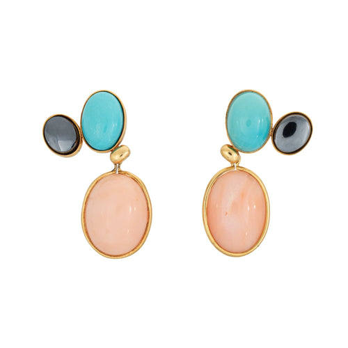 Boucles d'oreilles Tiffany & Co Paloma Picasso - Boucles d’oreilles en or jaune 18 ct et pierres 58 Facettes G13710