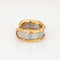 Bague 52 Van Cleef & Arpels - Bague jonc manchette vintage en or jaune 18k et acier 58 Facettes G13723