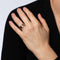 Bague 52 Van Cleef & Arpels - Bague jonc manchette vintage en or jaune 18k et acier 58 Facettes G13723