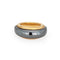 Bague 48 Van Cleef & Arpels - Bague dôme vintage en or jaune 18k et hématite 58 Facettes G13727