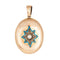 Pendentif Pendentif médaillon victorien Étoile du Nord en or rose 14k et diamants 58 Facettes G13740