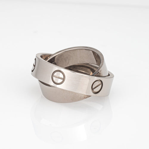 Bague 53 Cartier Love Secret - Bague en or blanc 18 ct 58 Facettes G13772