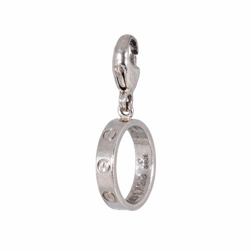 Pendentif Cartier Love - Pendentif charm en or blanc 18 carats 58 Facettes G13879