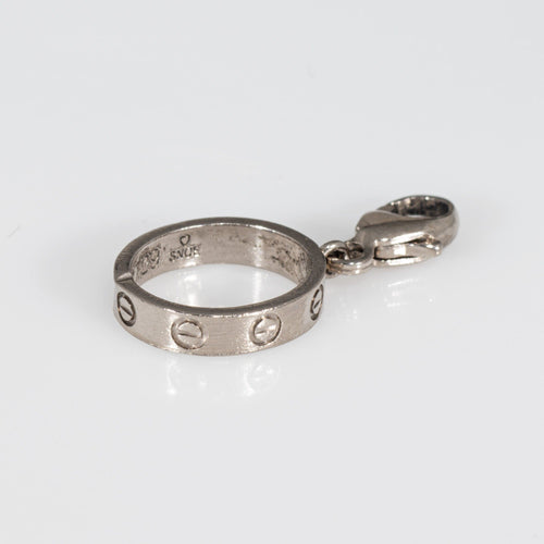 Pendentif Cartier Love - Pendentif charm en or blanc 18 carats 58 Facettes G13879