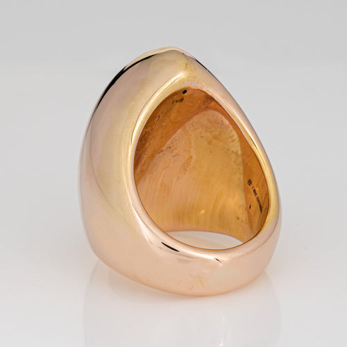 Bague 54 Bague sculpturale cocktail en or rose 14 carats 58 Facettes G13907