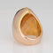 Bague 54 Bague sculpturale cocktail en or rose 14 carats 58 Facettes G13907