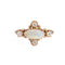 Bague 49 Bague victorienne ancienne opale et diamants en or jaune 14 carats 58 Facettes G13910