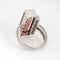 Bague 49 Bague en platine 900 avec tourmaline bicolore et diamants 58 Facettes G13922