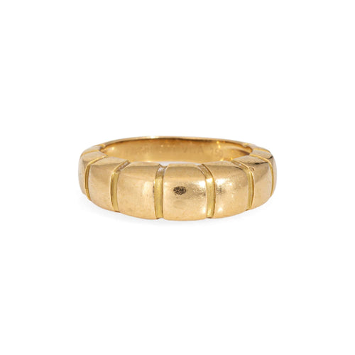 Bague 51 Van Cleef & Arpels - Bague cube vintage en or jaune 18k 58 Facettes G13924