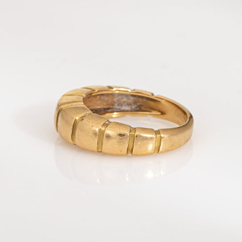 Bague 51 Van Cleef & Arpels - Bague cube vintage en or jaune 18k 58 Facettes G13924