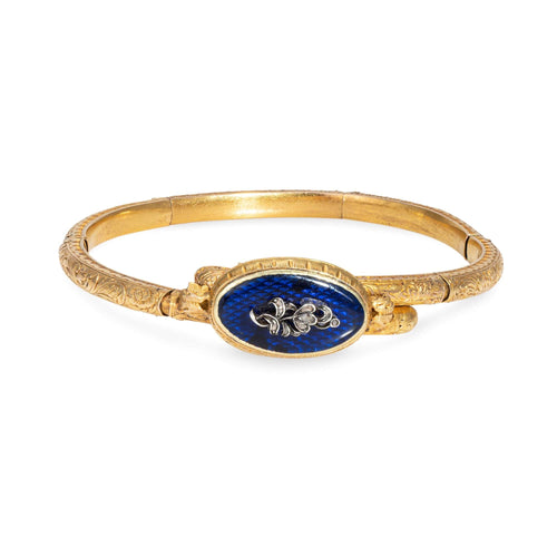 Bracelet Belle Époque - Bracelet floral en or jaune 18k, argent et diamants 58 Facettes G13943