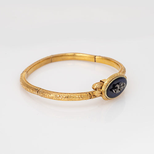 Bracelet Belle Époque - Bracelet floral en or jaune 18k, argent et diamants 58 Facettes G13943