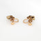 Boucles d'oreilles Larter & Sons - Boucles d’oreilles Art nouveau en or jaune 14k et émail 58 Facettes G13975