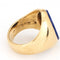 Bague 52 Cartier - Bague chevalière vintage en or jaune 18k et lapis-lazuli 58 Facettes G13985
