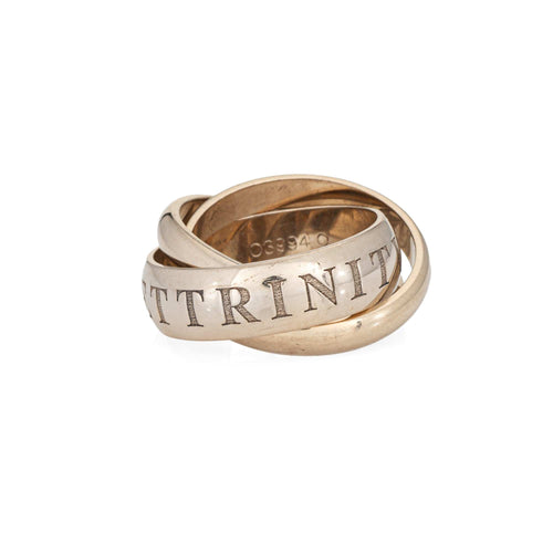 Bague 44 Cartier Love Trinity - Bague vintage en or blanc 18 carats 58 Facettes G13987
