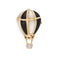 Pendentif Pendentif montgolfière vintage en or jaune 14k, diamants, nacre et onyx 58 Facettes G14088
