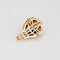 Pendentif Pendentif montgolfière vintage en or jaune 14k, diamants, nacre et onyx 58 Facettes G14088