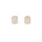 Boucles d'oreilles Boucles d’oreilles puces vintage en or jaune 14 carats et pierre de lune 58 Facettes G14095