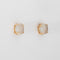 Boucles d'oreilles Boucles d’oreilles puces vintage en or jaune 14 carats et pierre de lune 58 Facettes G14095