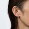 Boucles d'oreilles Boucles d’oreilles puces vintage en or jaune 14 carats et pierre de lune 58 Facettes G14095