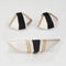 Boucles d'oreilles Cartier - Parure vintage boucles d’oreilles et broche en or jaune 18 ct, argent et onyx 58 Facettes G14098