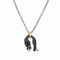 Collier Carrera y Carrera - Collier Panthère en or jaune, acier et diamants 58 Facettes G14123