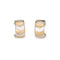 Boucles d'oreilles Tiffany & Co - Boucles d’oreilles créoles chevrons en argent et or jaune 18k 58 Facettes G14126
