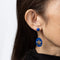 Boucles d'oreilles Boucles d'oreilles étoile pendantes en or jaune 18 carats et lapis-lazuli 58 Facettes G14129