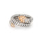 Bague Bulgari Serpenti Tubogas - Bague en or rose 18k, acier et diamants 58 Facettes G14146