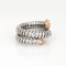Bague Bulgari Serpenti Tubogas - Bague en or rose 18k, acier et diamants 58 Facettes G14146