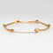 Bracelet Bracelet clouté vintage en or jaune 14 carats et diamants 58 Facettes G14189